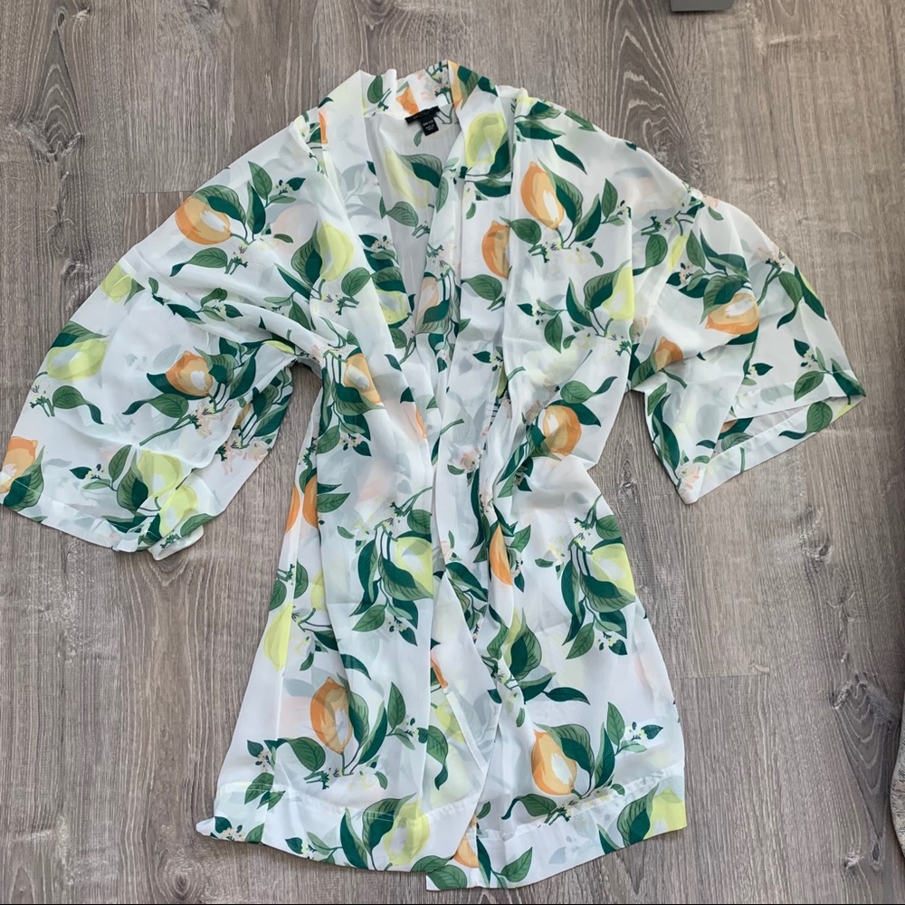 NWT Ann Taylor Lemon Bodice Throw On